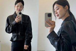 ‘교회 오빠’랑 결혼 11년 만에 엄마 된 40대 여배우, 블랙 시크룩 이미지