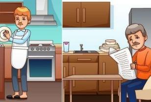 두 남자 중에서 누가 아내가 있습니까? 정답 맞추면 당신은 분석력 높은 사람 이미지
