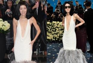 75세 맞아?"너무 파여" 눈 둘 바를 모르겠네! '손예진 드레스' 잊은 셀프 마네킹룩 이미지