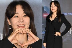 재벌가 구애에도 흔들리지 않고 '매니저'와 결혼한 월드스타 51세 여배우, 롱코트룩 이미지