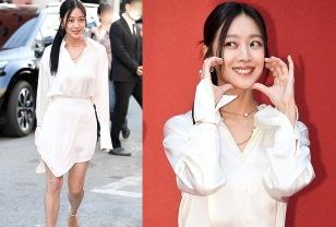 얼굴형 망칠까 봐 '치과의사 아버지'도 손 안 댄 미모, 7개월차 새댁 여배우, 화이트룩 이미지