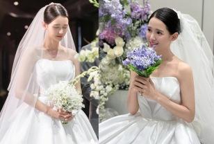 남보라, 결혼하던 날! 눈부신 청초美 '순백의 여신' 웨딩드레스룩 이미지