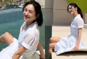 박주미, '골프장 사모님' 리조트까지 접수! 인피니티풀 홀린 시스루 원피스룩 이미지