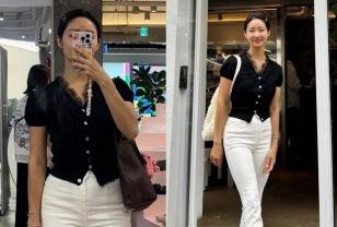 24살에 쌍둥이 낳고 싱글맘으로… 매니저 없이 드라마도 혼자서 척척 해낸 여배우, 일상룩 이미지