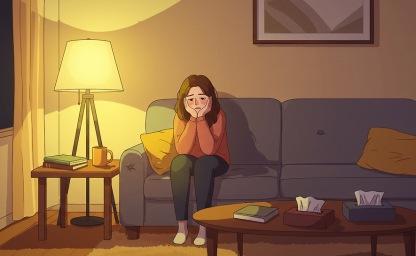 ‘겉으로 밝은 사람’이 혼자 있을 때 보이는 모습 이미지