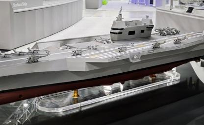 한국 4만5천톤급 무인기 항모 등장! KF-21전투기와 합동작전으로 중국 함대 초토화! 이미지