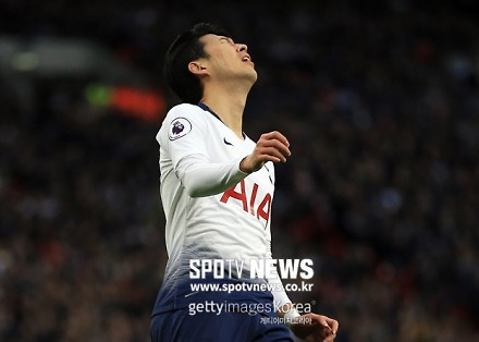 아쉽다! 손흥민, UCL 8강 1차전 MVP 실패..피르미누 선정 