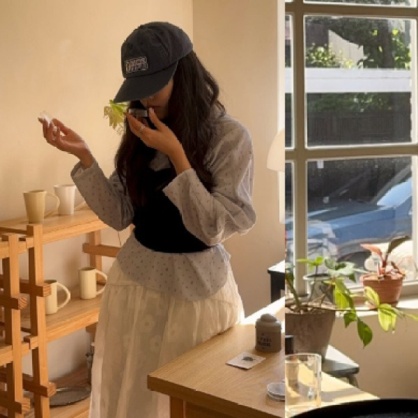 일반인 맞아? 연예인 아내 중에 가장 예쁘다는 와이프, 청순한 스커트룩