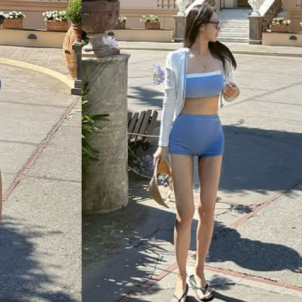 "유명 배우 며느리이자 애둘맘" 감탄나오는 보디라인 자랑하는 여배우, 비치룩