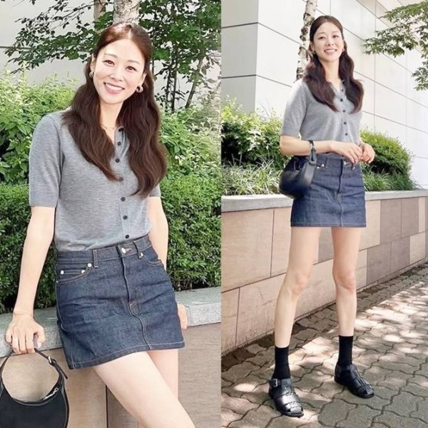 “18세 아들 둔 엄마 맞아?” 모두 놀란 과감한 H실루엣 쇼츠룩 선보인 41세 여배우