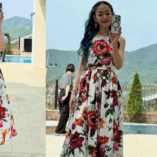 '한달 저작권료가 외제차 3대값' 톱스타 연예인, 화사한 꽃무늬룩