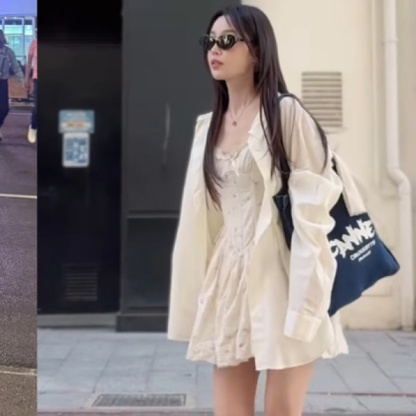 "여배우들 모임서 왕따 당했다" 모든 남자들의 이상형인 여배우, 미니 원피스룩