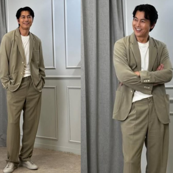 한가인이 보고 눈 못 뗀 '조각 미남 원조' 톱배우, 댄디룩