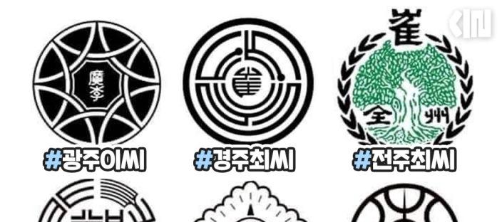 성씨별 가문 문양 모음 이미지