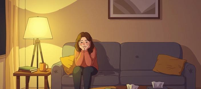 ‘겉으로 밝은 사람’이 혼자 있을 때 보이는 모습 이미지
