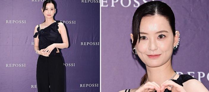 돈 주고도 못 사는 “사각 귀족턱”이 매력적인 여배우의 블랙 투피스룩 이미지