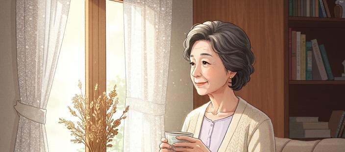 품위 있는 노년을 사는 사람의 생활 태도 이미지