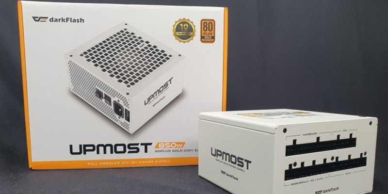 기본기의 다크플래쉬 파워, darkFlash UPMOST 850W 80PLUS GOLD | 보드나라/케이벤치