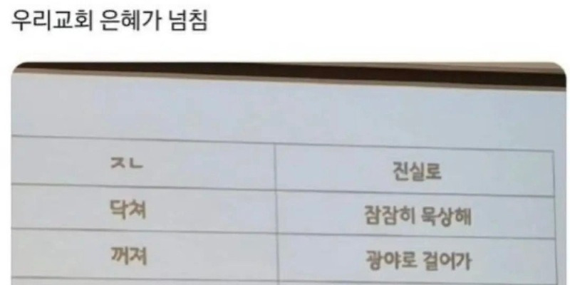 교회에서 욕 대신 쓰라고 알려준 말 | 해피라이프