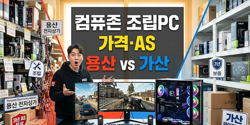 컴퓨존 조립PC 후기 실사용 꿀팁 총정리 (가격, AS, 용산 vs 가산 비교) | 생활톡톡