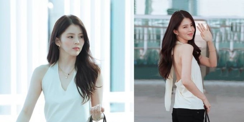 한소희, 벌써 한여름! 보기만해도 시원한 백리스 홀터넥 섹시 섬머룩 - 콘텐츠뷰