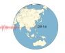 타이완 화롄 서북서쪽 57km 지역에서 규모 5.6 지진
