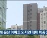 올해 울산 아파트 외지인 매매 비중 23.5%