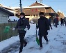 금산군, 전 직원 눈쓸기 동참