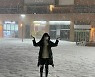 '오상진♥' 김소영, 폭설 피해 "집까지 3시간 걸려"