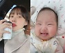 최희, 10개월 고생한 보람 있네..딸 매력 흠뻑 "내 전부♥" [★해시태그]