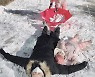 '소이현♥'인교진, 딸들과 눈 위에 발라당..'러블리 부녀'