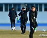 새해 첫 훈련하는 김학범호