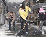 제설작업하는 오승록 노원구청장