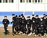 도쿄올림픽 향해 뛰는 올림픽 축구대표팀 [사진]