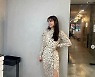 '정조국♥' 김성은, 옆트임 원피스로 뽐낸 우아美
