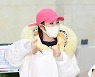 송가인 '출근길 깨알 홍보'[엑's HD포토]