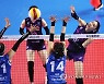 공격하는 김연경