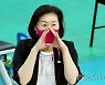 '기살리기' 나선 흥국생명 박미희 감독 "선수 칭찬 좀 해주세요"