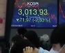 하락마감한 코스피..3013.93