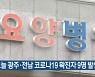 오늘 광주·전남 코로나19 확진자 9명 발생