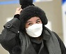 [ST포토] 에이미 '어색한 입국길'