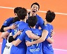 한국전력, 천신만고 끝에 삼성화재 제압..마테우스, 빛바랜 50점