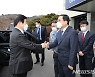 박병석 의장 창원 두산중공업 방문..가스터빈 시찰