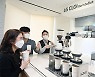 LG Elec's robot barista makes coffee for LG workers