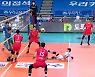 [스포츠 영상] 한국전력 오재성의 절묘한 발 디그
