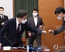 업무보고 참석한 이낙연-김상조