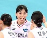 [MD포토] 유서연 '웃으며 화이팅해요'