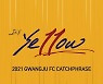 "It's ye11ow"..광주FC 21시즌 캐치프레이즈 발표