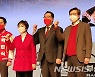 한자리에 모인 부산시장 보궐선거 국민의힘 예비경선 후보자들