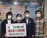 김해교육청, '영운초 방화셔터 피해학생'에 성금 전달